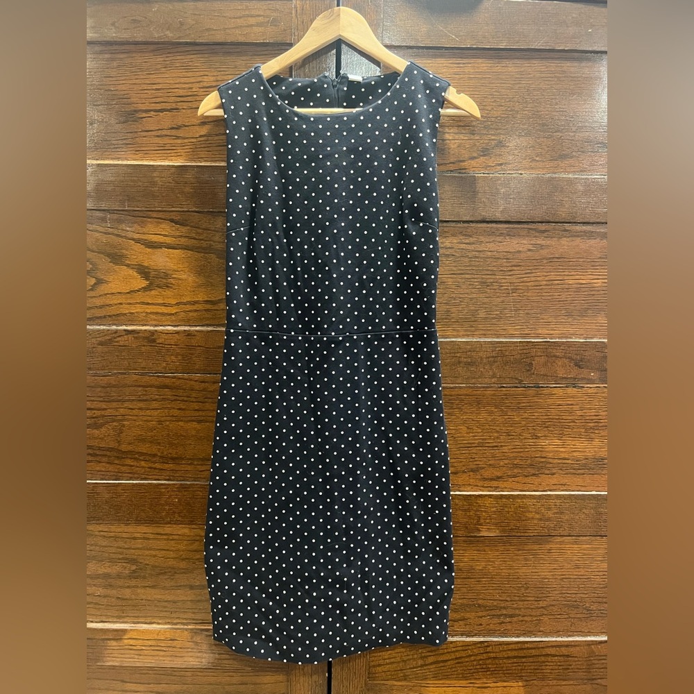 ✅ Old Navy large tall polka dot dress sleeveless bodycon pencil skirt sheath GUC